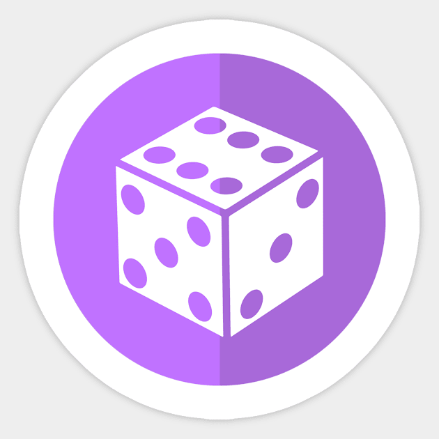 Board Game Geek D6 Dice Game Sticker by ballhard